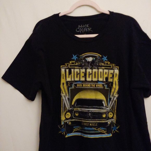Alice Cooper Back Behind the Wheel band tour 2021 tshirt - Picture 2 of 8